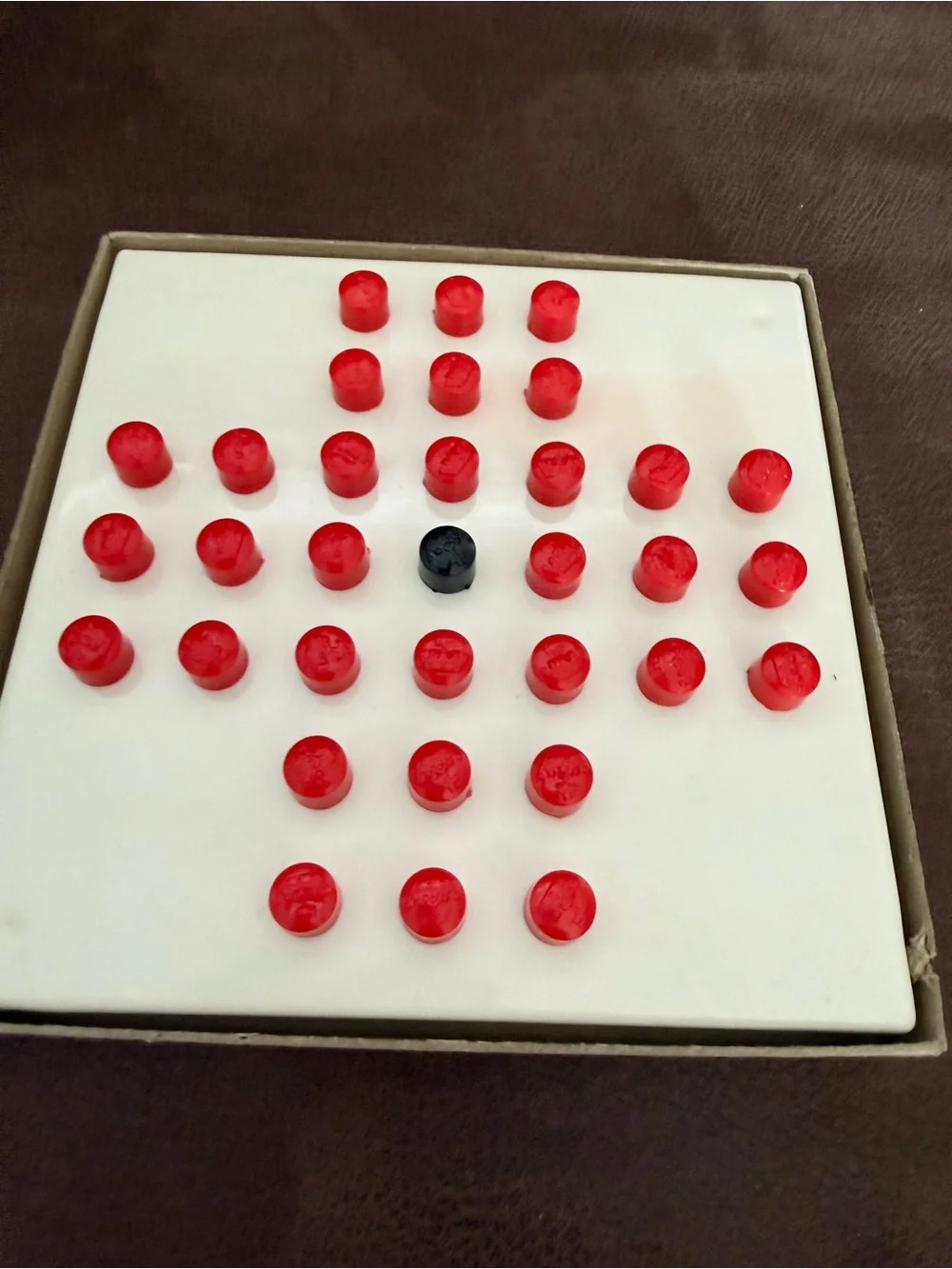 Vintage Hi-Q Kohner Bros Peg Solitaire Puzzle Game Brain Buster Bonus Logic Game
